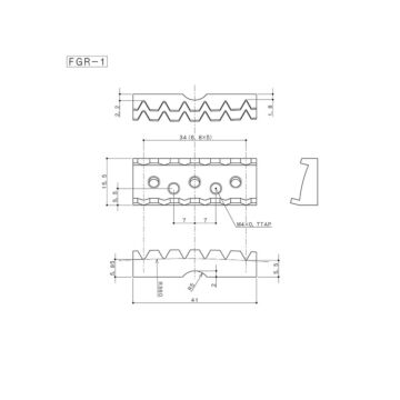Lock Nut (Trava Cordas) Instrumentos Dourado Gotoh FGR-1 GG