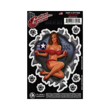 Adesivo Para Guitarra Nose Art Babe Tattoo D Addario GT77095