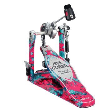 Pedal Simples Edição Limitada 50 Anos Coral Swirl Tama Iron Cobra 900 Power Glide 50th Anniversary HP900PMCS