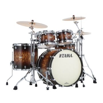 Bateria Shell Pack (4 tambores) Bumbo 22 (Molten Satin Brown Burst) Tama Starclassic Maple MA42TZS-MBB