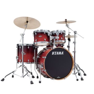 Bateria Shell Pack (4 tambores) Bumbo 22 (Dark Cherry Fade) Tama Starclassic Performer MBS42S-DCF