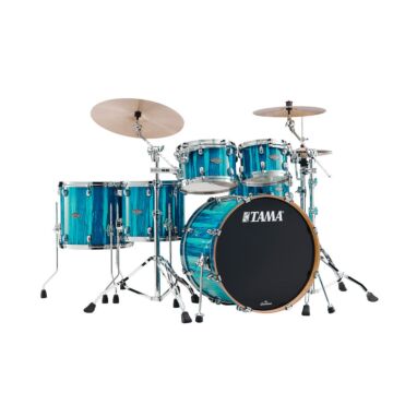 Bateria Shell Pack (5 tambores) Bumbo 22 (Azul Sky Blue Aurora) Tama Starclassic Performer MBS52RZS-SKA