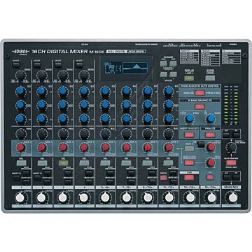 Mixer Roland Edirol M-16DX com 16 canais e efeitos integrados