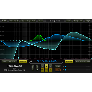 Equalizador spline de fase linear estéreo - NUGEN SEQ-ST - NUGEN Audio  | Utility-NUGEN SEQ-ST - NUGEN Audio  | Utility ID-86773