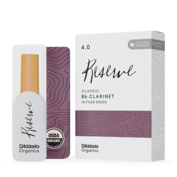 Palheta Clarineta 4.0 (10) DAddario Organic Reserve Classic