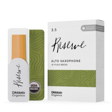 Palheta Sax Alto 3.5 (10 Peças) DAddario Organic Reserve