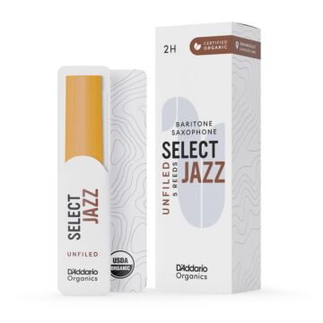 Palheta Sax Barítono 2H (5) DAddario Organic Select Jazz modelo ORRS05BSX2H