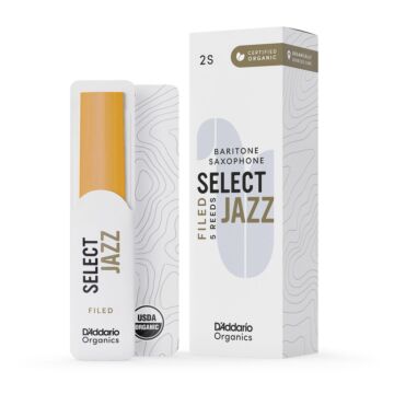 Palheta Sax Barítono 2S (5) DAddario Organic Select Jazz modelo ORSF05BSX2S