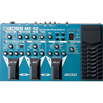 Pedaleira de guitarra Roland Boss ME-50 - qualidade e versatilidade