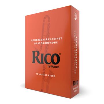 Palheta Clarineta Contrabaixo 3.0 (10 Peças) D Addario Rico