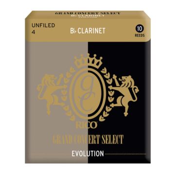 Palheta Clarineta Bb 4.0 (10 Peças) D Addario Grand Concert modelo RGE10BCL400