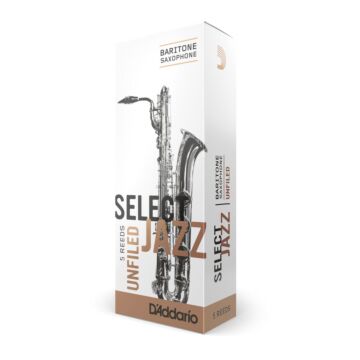 Palheta Sax Barítono 2M (5 Unidades) D Addario Select Jazz modelo RRS05BSX2M
