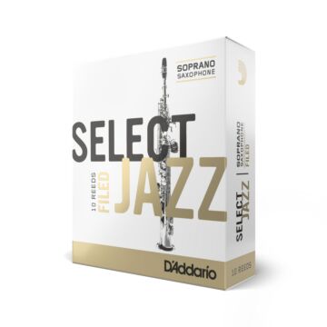Palheta Sax Soprano 3M (10 Unidades) D Addario Select Jazz modelo RSF10SSX3M