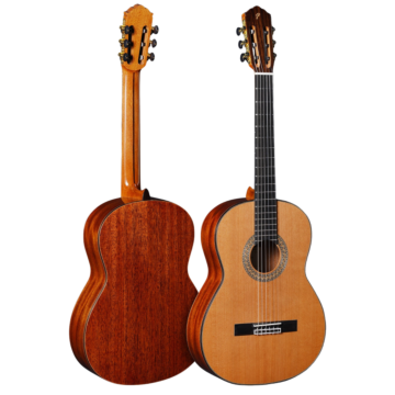 Violão PEARL RIVER CS60E 39" Natural Brilhante com Case Caqui - Usado