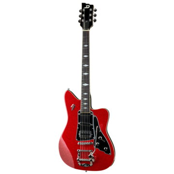 Duesenberg Paloma Guitarra Elétrica Red Sparkle - Vista Frontal