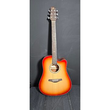 Pearl River S50-DC Violão Acústico Gradient Cherry Gloss - Showroom