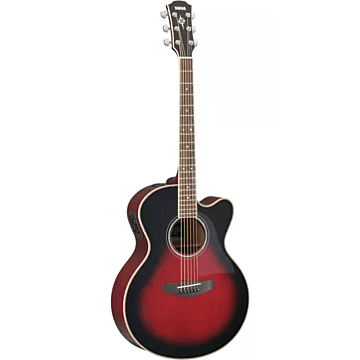 Violão Yamaha CPX700II DSR Eletro-Acústico Jumbo, Tampo Sólido Spruce