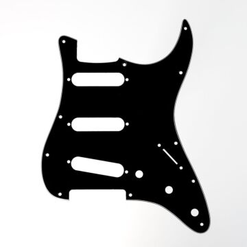 Escudo Para Guitarra Am Strat SSS Preto 3P Spirit 100-BK
