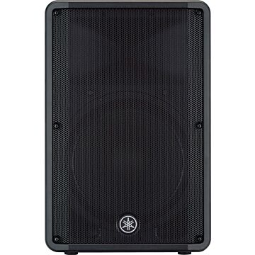 Yamaha DBR15 Caixa Acústica Caixa acústica amplificada de duas vias, alto-falante de 15 e 1000W de potência, cobertura de 90 x 60 graus, 132dBSPL máximo. Pode ser utilizada como caixa de PA ou monitor. Possui gabinete de plástico reforçado.-yamaha dbr15
