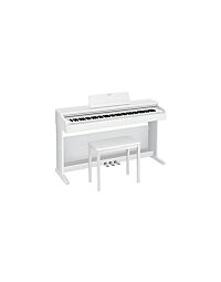 Casio ap-270 celviano piano digital Preto Piano digital com 88 teclas sensitivas (Scaled Hammer Action de 3 niveis de sensibilidade), 192 notas de polifonia, 22 timbres (tecnologia AIR) SENDO DOIS NOVOS TIMBRES DE PIANO - HAMBURGO e NEW YORK , gravador de