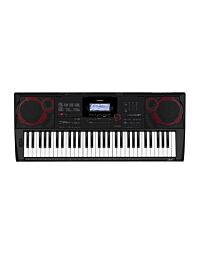 Casio ct-x3000 teclado arranjador Teclado eletrônico com 61 teclas sensíveis ao toque, piano-style , polifonia máxima de 64 notas, display LCD com luz, 800 timbres + 100 do usuário, nova fonte sonora AiX, os timbres variam desde um kit simples de piano a