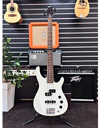 Baixo Eléctrico Fender MB-4 - Branco - Usado