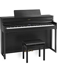 Piano Digital Roland HP704 - Teclado PHA-50 Madeira, 4 Alto-falantes