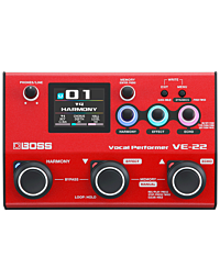 BOSS VE-22 – Pedal Vocal com Efeitos Profissionais, Harmonias e Interface USB