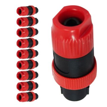 Conector Macho Para Cabos 4 Polos Spkcorpo Curto Storm 10 Unidades 1