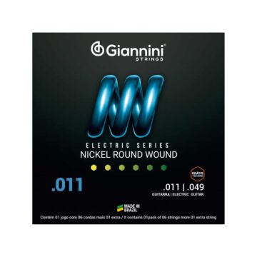Encordoamento Giannini P/guitarra Niquel 0.011 Geegst.11 1