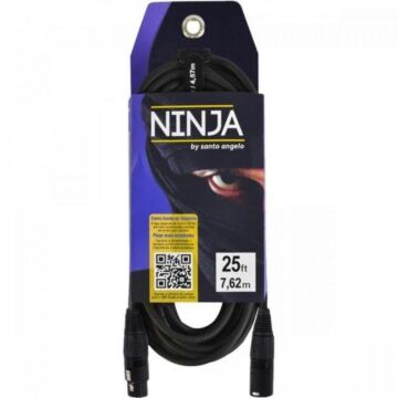 Comprar Cabo XLR Macho x XLR Fêmea 7,62m Ninja LW B Santo Angelo - 1