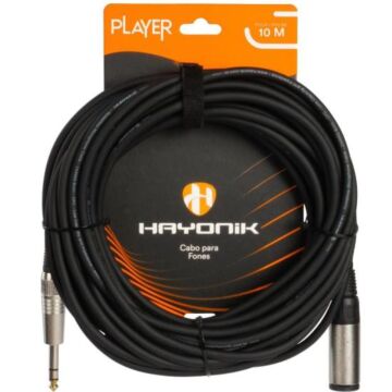 Comprar Cabo Extensor Hayonik Player P10 Fêmea x P10 Macho 10m Preto - 1