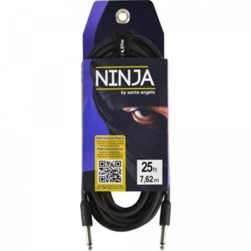 Comprar Cabo Para Guitarra 7,62m Ninja Preto Santo Angelo - 1