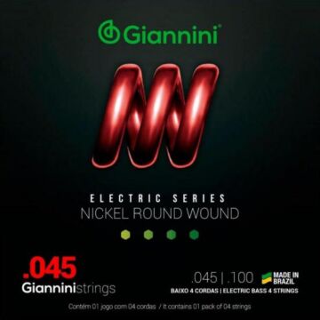 Comprar Encordoamento Para Contrabaixo 4 Cordas .045 Giannini GEEBRS - 1