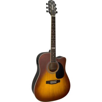 Comprar Violão Giannini GF1D CEQ Eletroacústico Aço Honey Burst - 1
