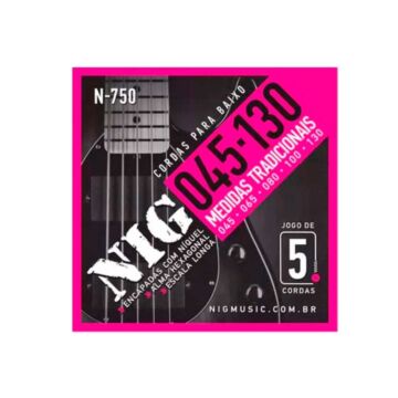 Encordoamento Contrabaixo 045/.130 - 5 Cordas N750 Nig 1