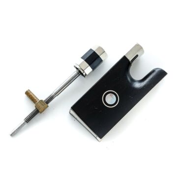 Talão Arco de Violino 4/4 Deut em Ebano com Olho Paris (Mop) 1