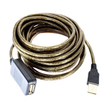 Cabo Extensão Usb A Macho Fêmea Com Malha E Amplificador 2.0 10m Storm 1