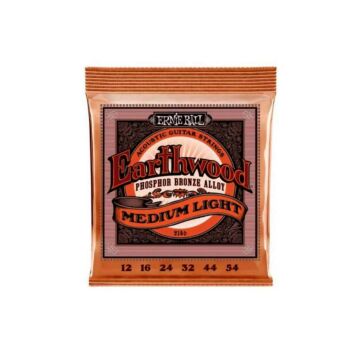Encordoamento P/violão Aço Earthwood Media Leve Phosphor Bronze Ernie Ball 012"-054" P02146 1