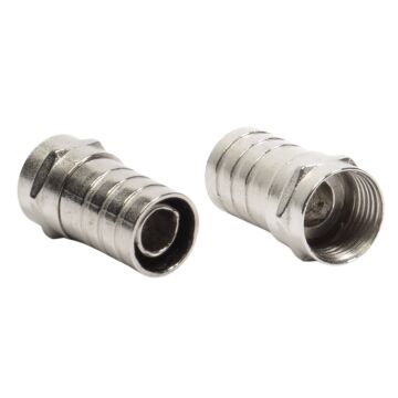 Conector F Rg 6 Tipo Barril Storm 100 Unidades 1