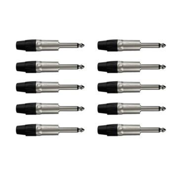 Conector P10 Macho Linha Mono Wc 1112 Wireconex 10 Unidades 1