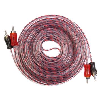 Cabo 2 X 2 Rca Transparente Automotivo 5m Storm 1