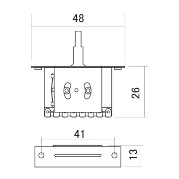 Chave Seletora 3 Posições Instrumentos Alpha ALP-3W 1