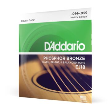 Encordoamento Violão Aço 14-59 D Addario Phosphor EJ18 1