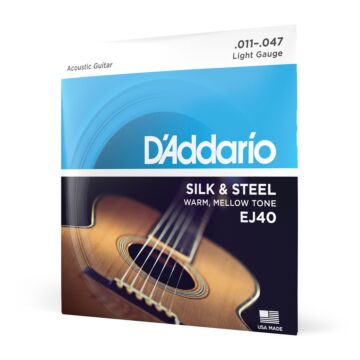 Encordoamento Violão Aço 11-47 D Addario Silk & Steel EJ40 1