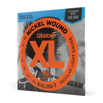 Encordoamento Guitarra 7C 10-59 D Addario XL Nickel EXL110-7 1