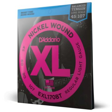 Encordoamento Baixo 4C 45-107 D Addario XL Nickel EXL170BT 1