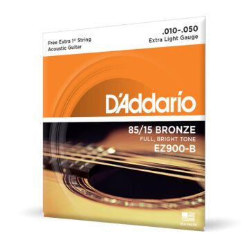 Encordoamento Violão Aço 10-50 Corda Extra D Addario EZ900-B 1
