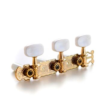 Tarraxa Para Violão Dourada/Branca Spirit J98-GD-R1L1 1