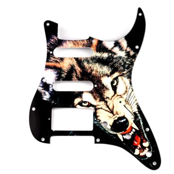 Escudo Para Guitarra Am Strat HSS Lobo Ártico Spirit 110-WF 1